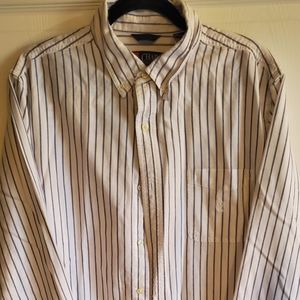 Mens chaps button down long sleeve shirt Xl